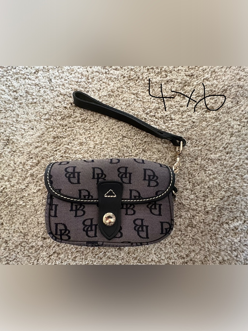 Dooney & bourke Wristlet  Bag in Gray/Black